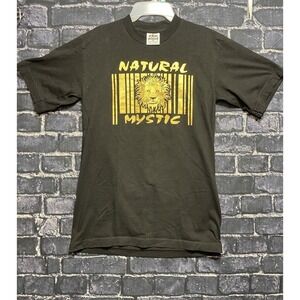 Pro 5 Athletic‎ Natural Mystic Lion Shirt Men Med Black Yellow Reggae Bob Marley